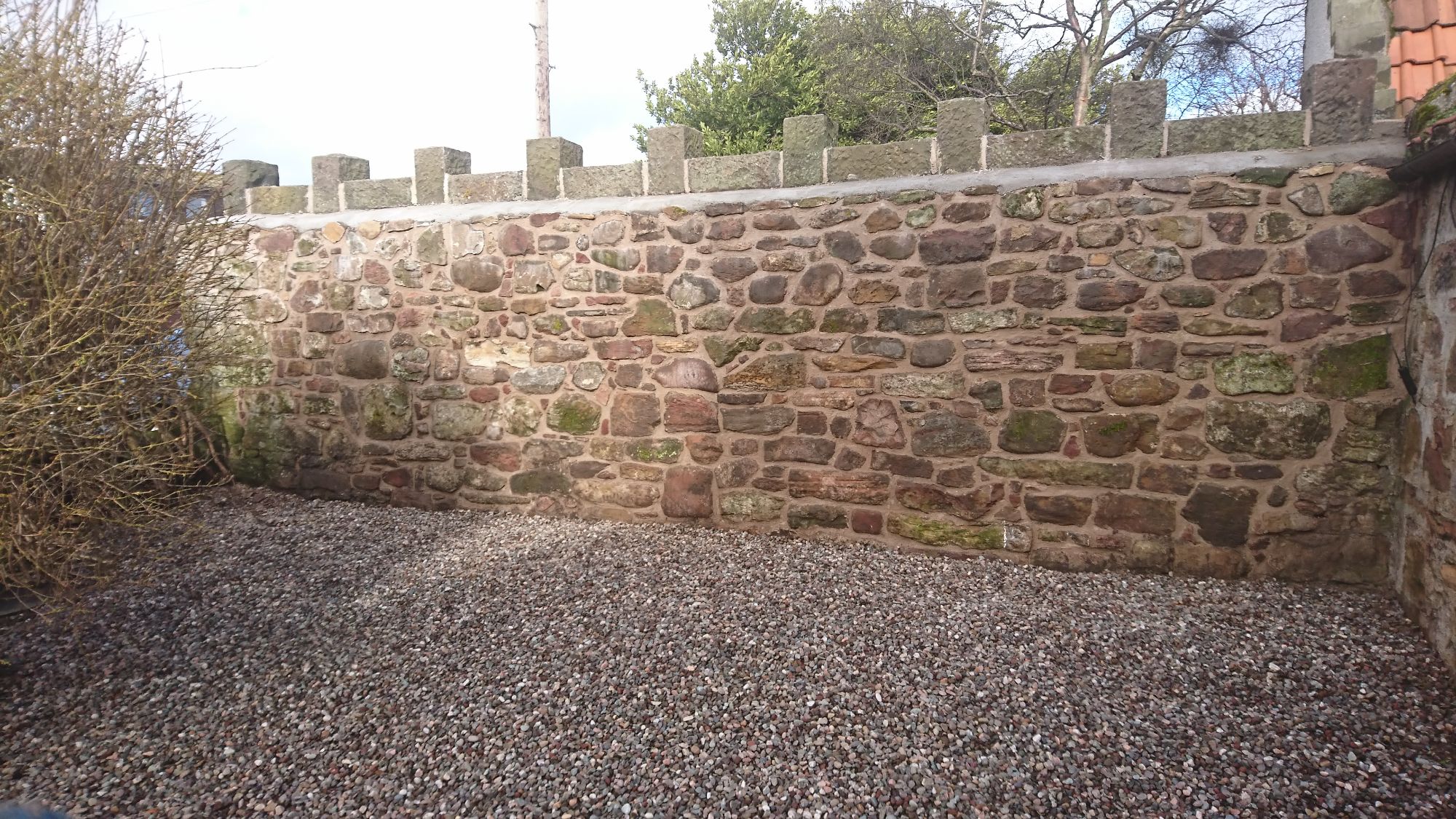 After-Crail Stone wall collapse