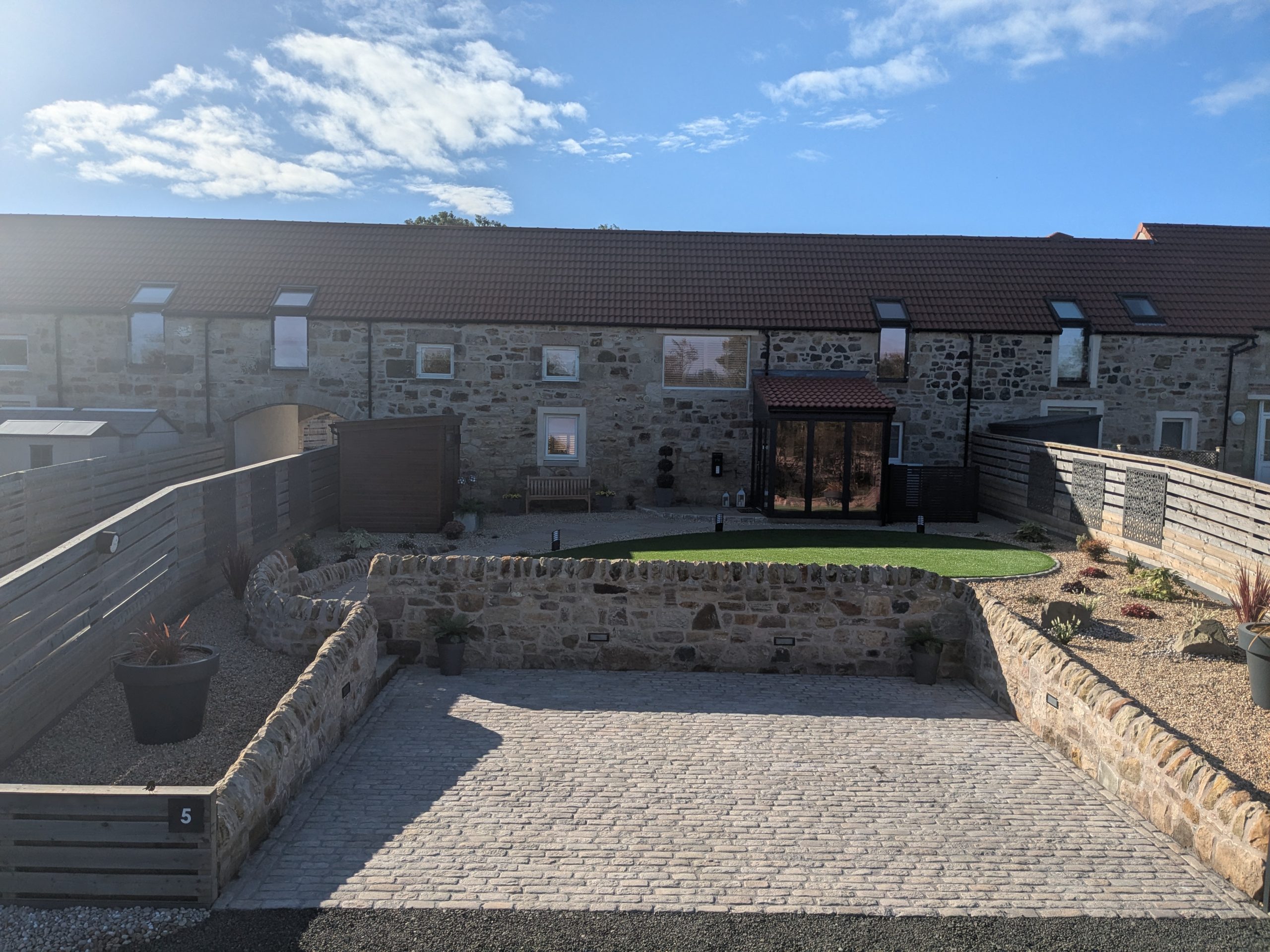 Before-Kilconquhar steading landscape garden and drive