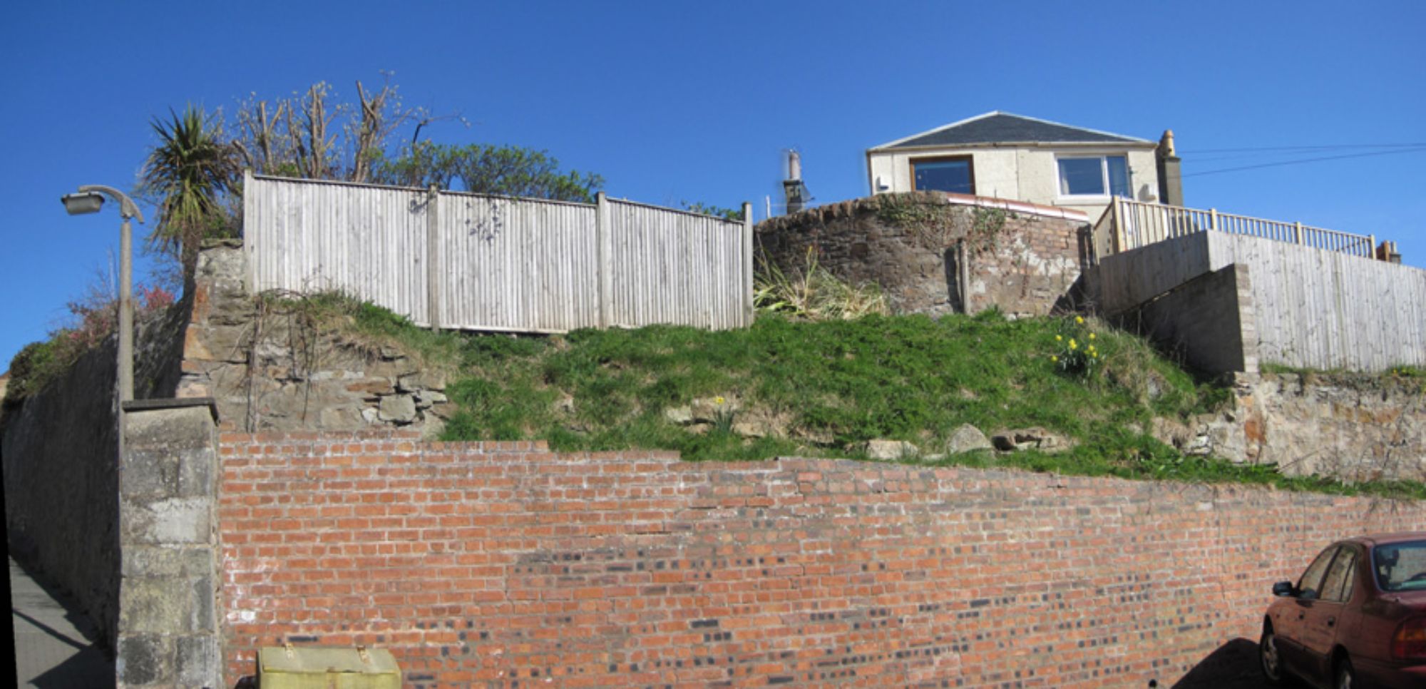 Before-St. Monans Retaining Wall 